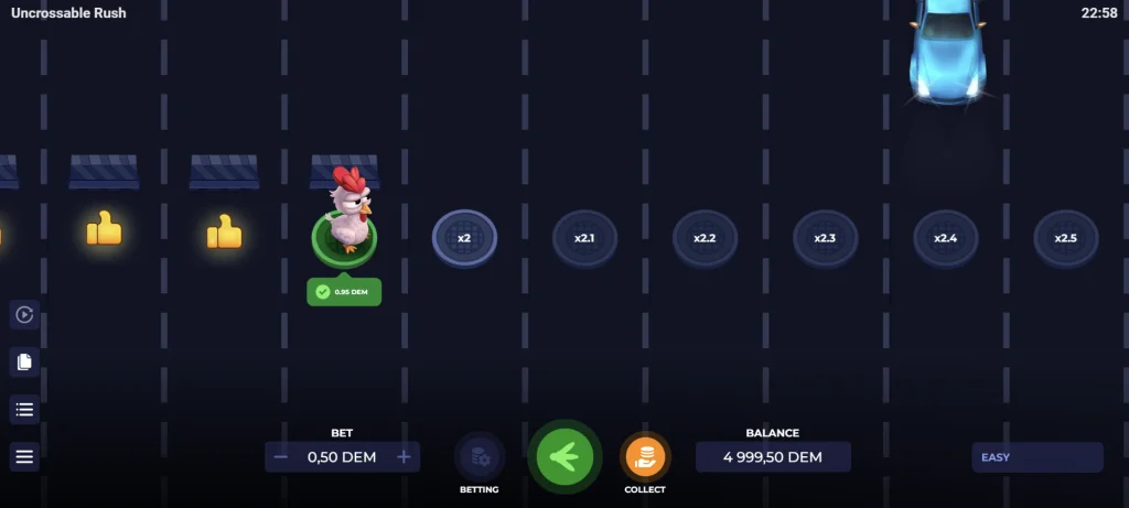 Uncrossable Rush Spiel