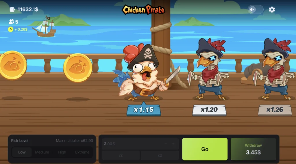 Chicken Pirate Spiel