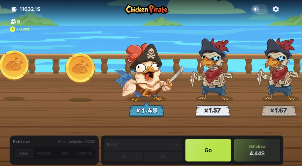 Chicken Pirate Glücksspiel