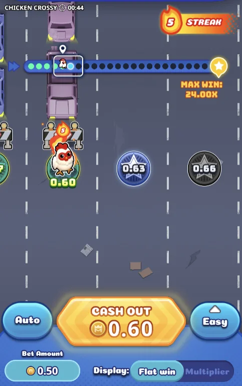 Chicken Crossy Spiel